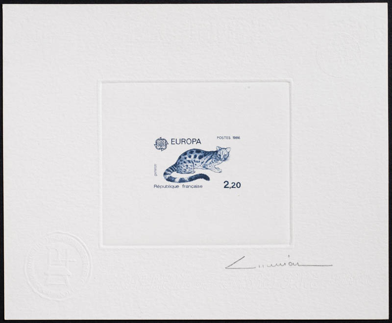 Andorra artist's proof stamp