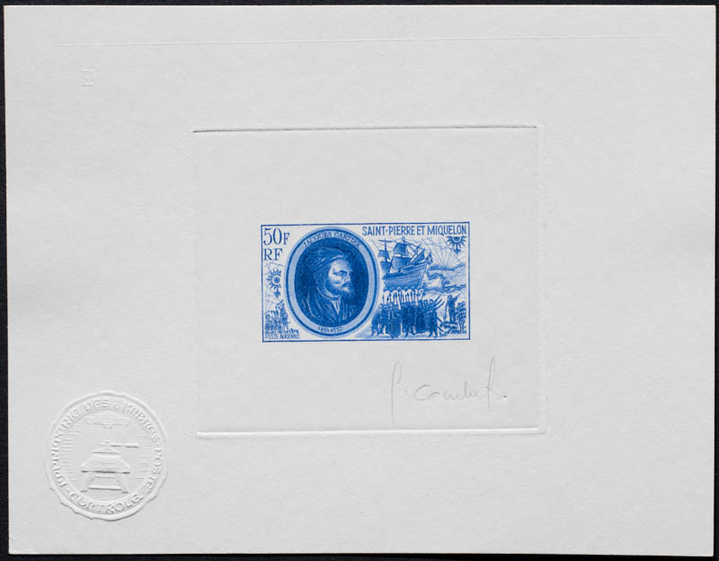Saint Pierre & Miquelon artist's proof stamp