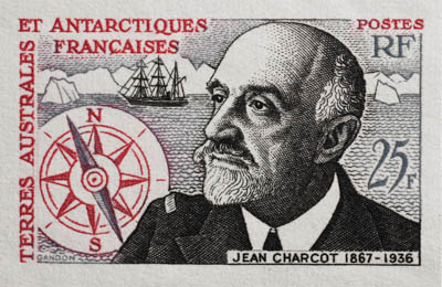 FSAT Jean Charcot trial color proof stamp